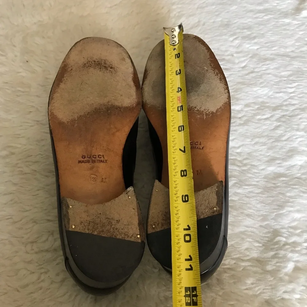 Gucci Dark Brown Loafers/Slips On w/ GG Logo Dress Men’s Shoes 42.5 US 8.5 - Picture 10 of 15